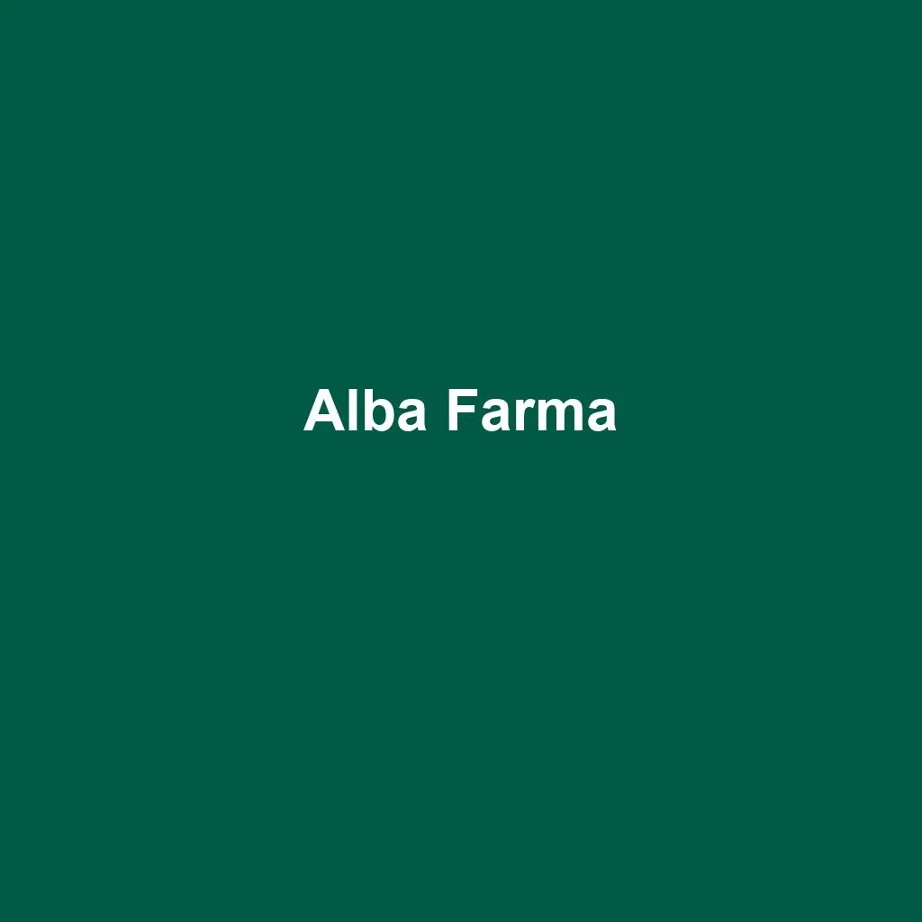 Non-Beta-Lactam Veterinary Product — Alba Farma