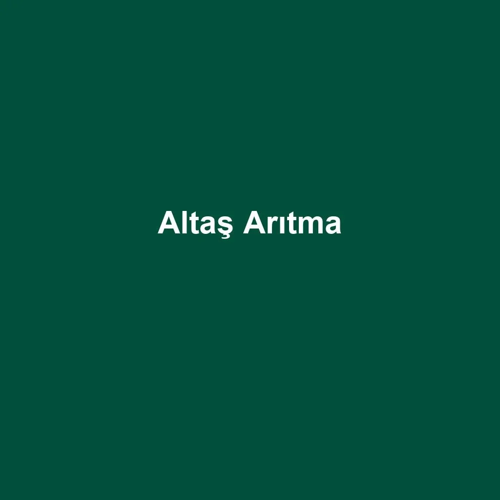 Maintenance and Operation — Altaş Arıtma