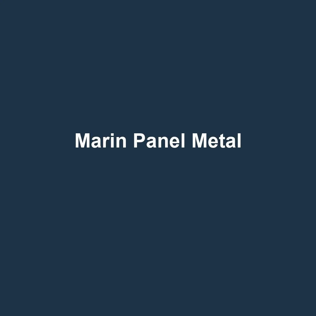 Sac Parça — Marin Panel Metal