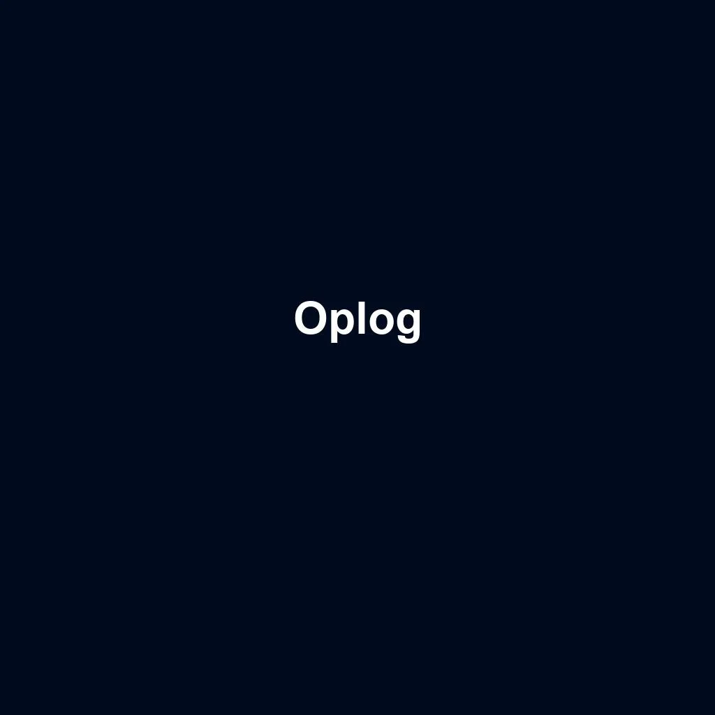 Warehouse Management — Oplog