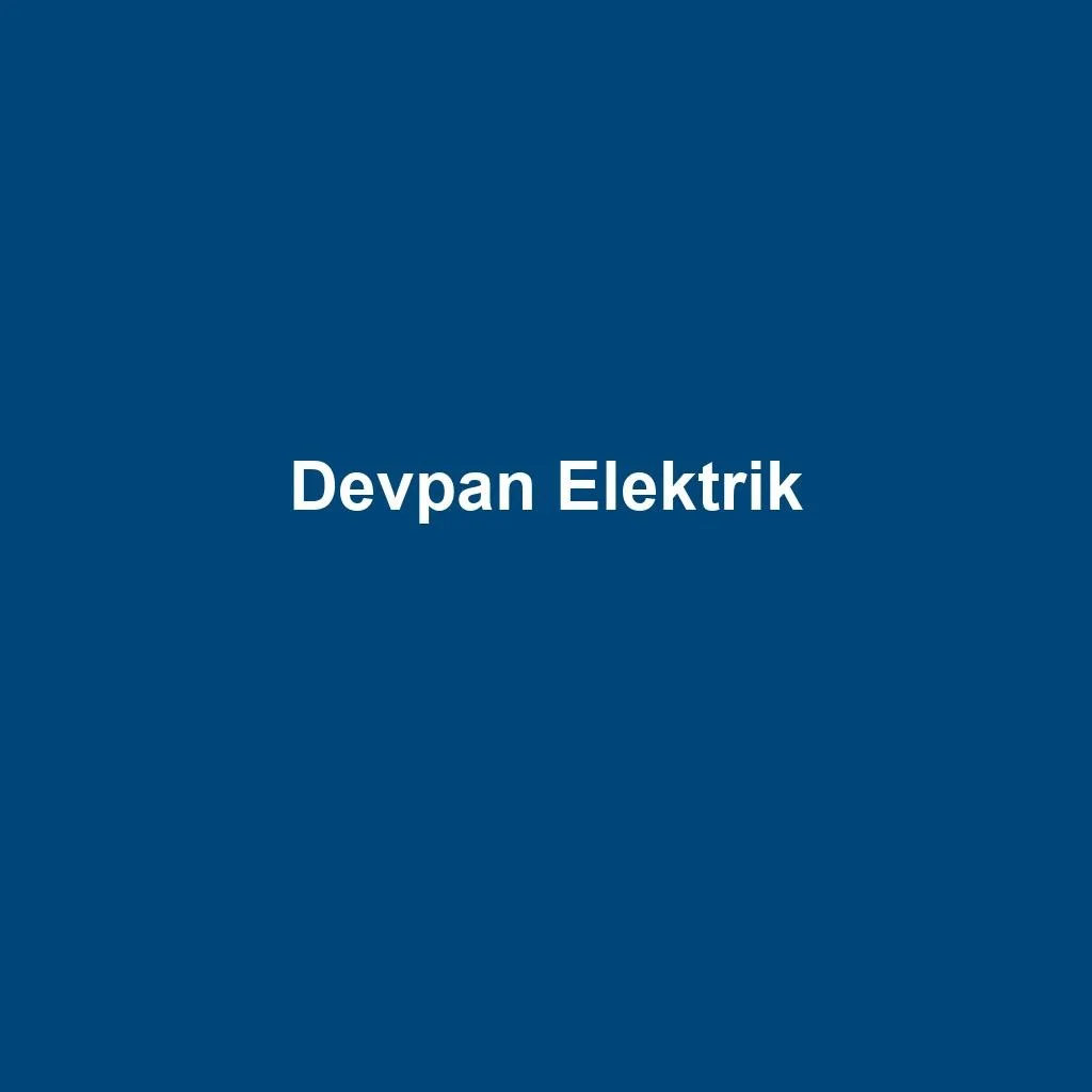 Pano İmalatı — Devpan Elektrik