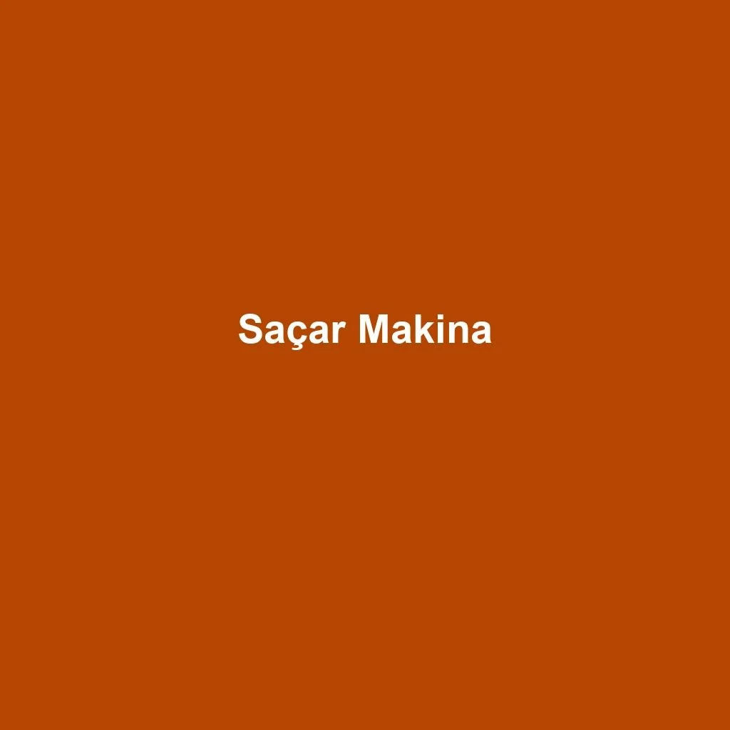 Saçar Makina