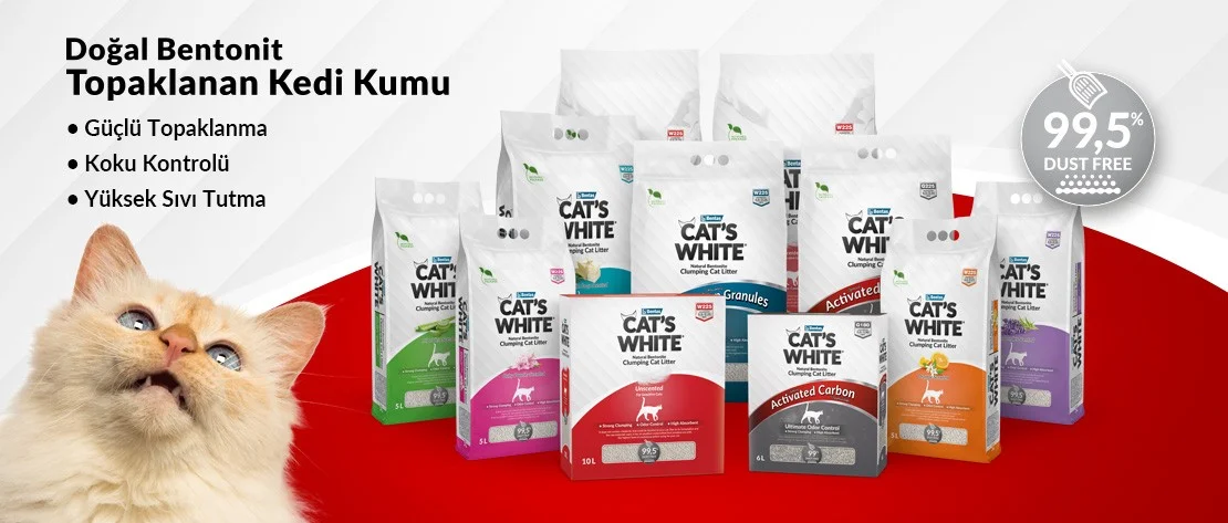 Cat’s White Kedi Kumu — Bentaş Bentonit