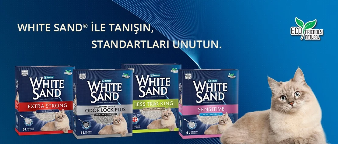 White Sand Kedi Kumu — Bentaş Bentonit