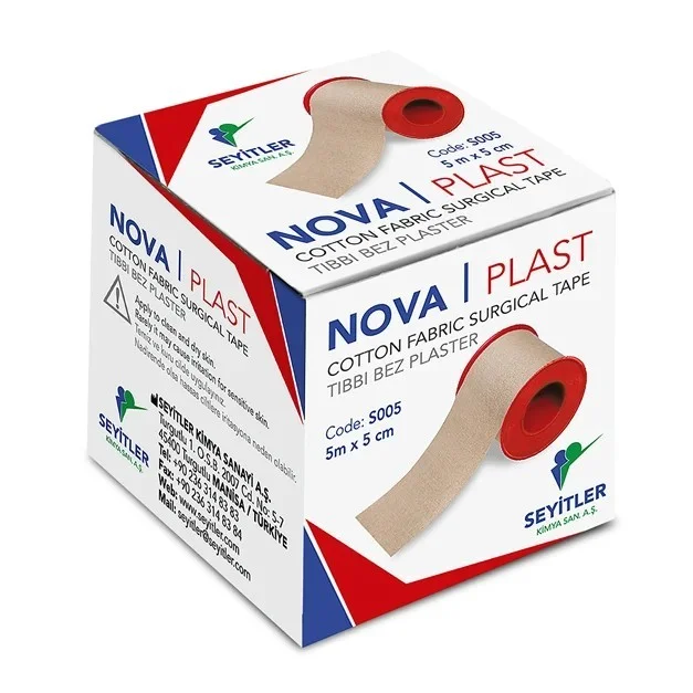 Nova Plast Cotton Fabric Surgical Tape — Seyitler Kimya San. A.Ş.