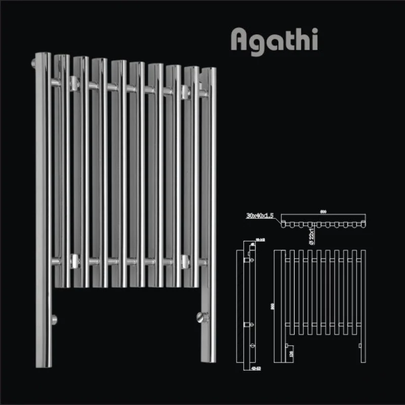 Straight Towel Radiator — Kromsan Metal Kaplama San. ve Tic. Ltd. Şti.