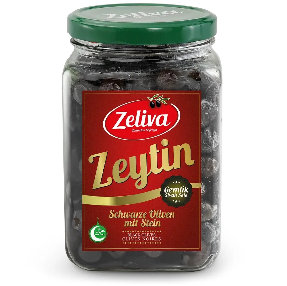 Zeliva Gemlik Black Cured Olives — Aksa Zeytincilik