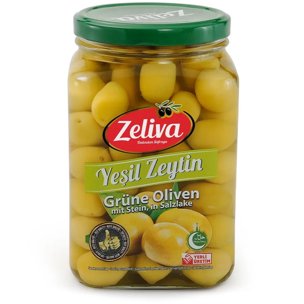 Zeliva Green Olives — Aksa Zeytincilik
