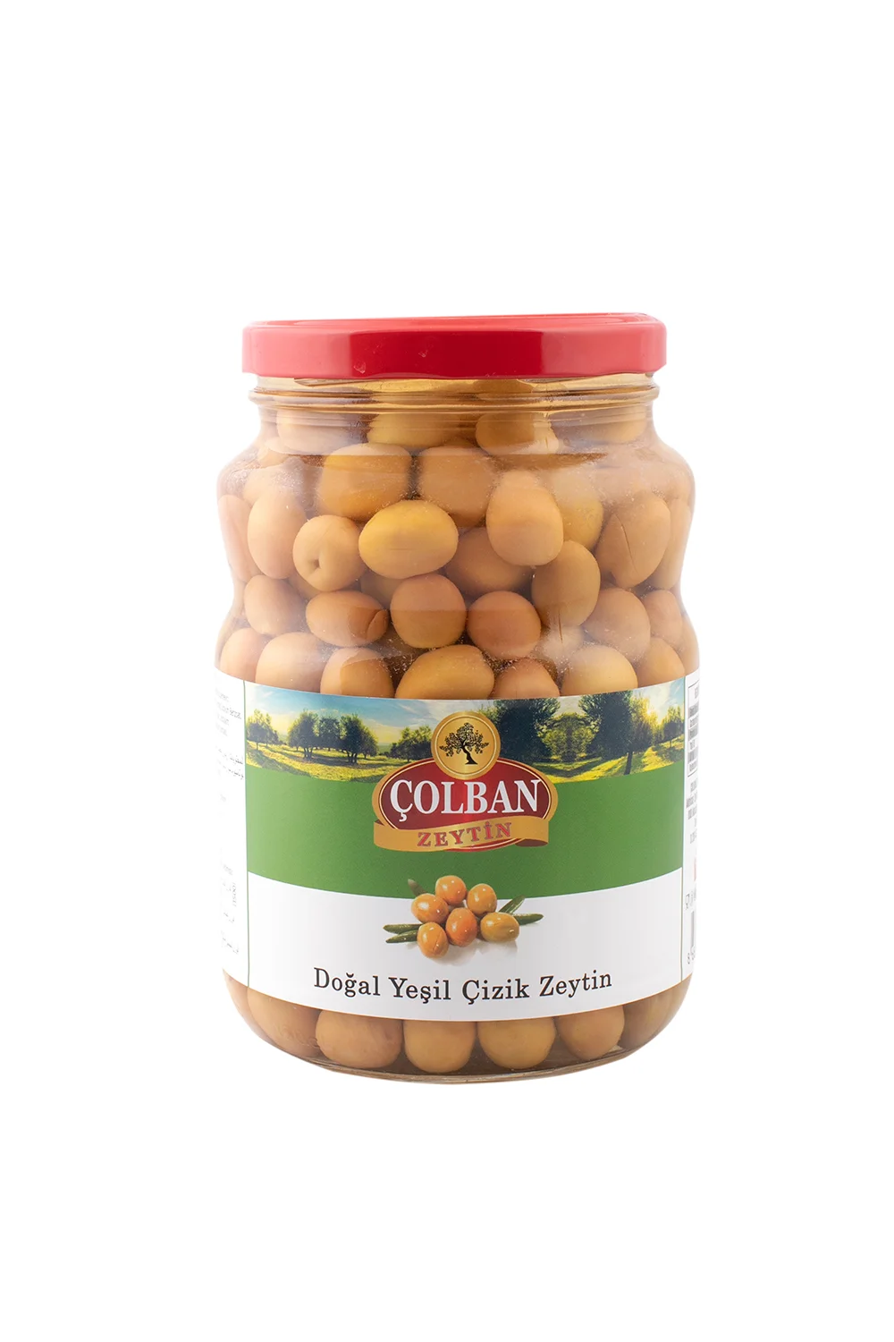 Natural Slit Green Olives — Çolban Zeytincilik