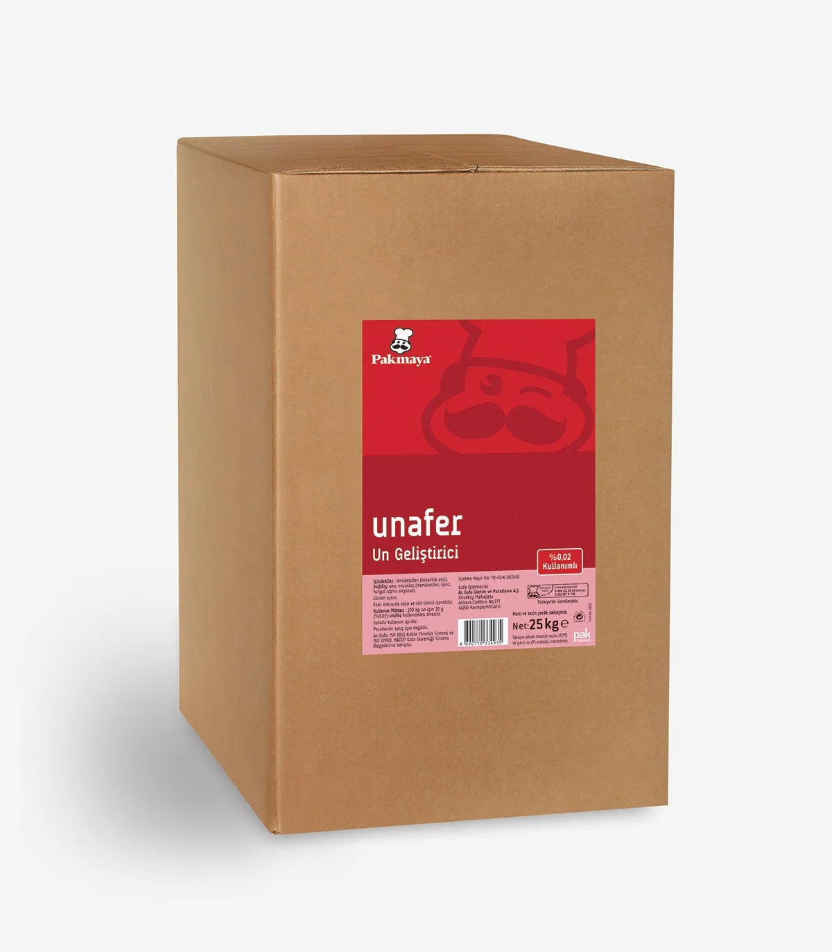 Unafer Flour Improver 25 kg — Pak Gıda Üretim ve Pazarlama A.Ş.