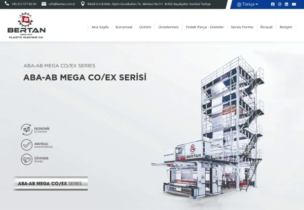 Mono Eco Film Line — Bertan Plastik Makinaları