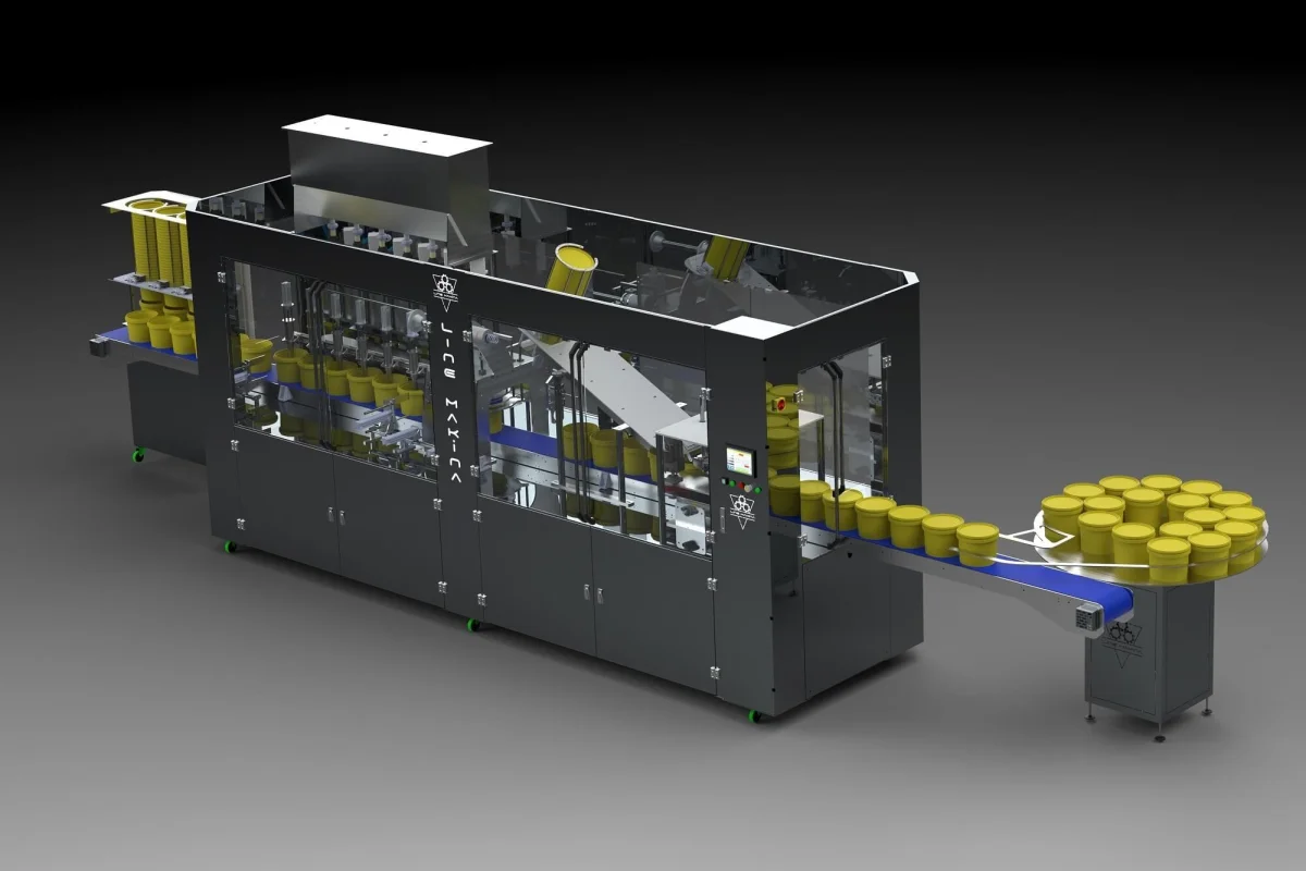Plastic Cup Filling and Sealing Machine — Line Makina