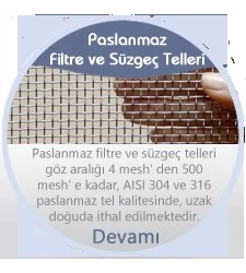 Filter-Wire Import — Anadolu Tel Dokuma