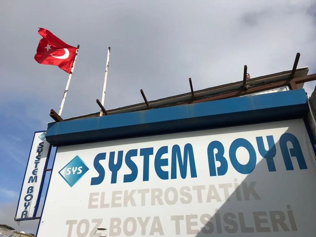 Shutter and lift-cabin powder coating — System Boya