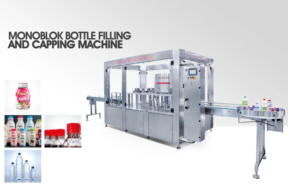 Monoblock Bottle Filling and Capping Machine — Sezmak Makina Ltd. Şti.