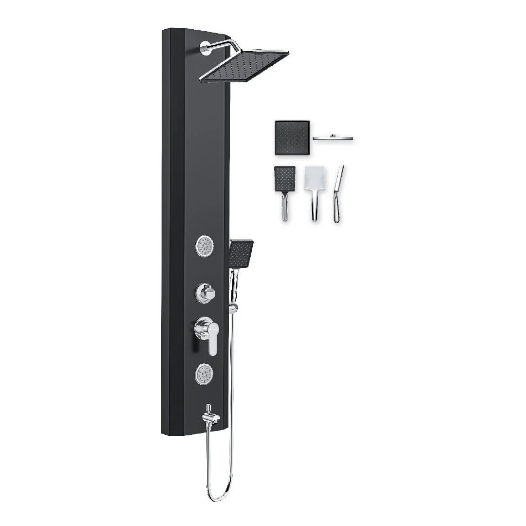 BRANDO BLACK SQUARE DS-5635 Panel Shower — Duschal Plastik