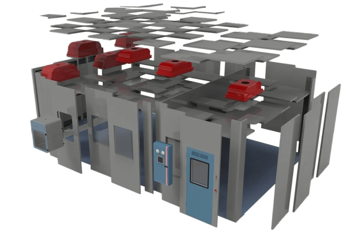 Modular Cleanroom Manufacturing — Metisafe Temiz Oda ve Biyogüvenlik Sistemleri