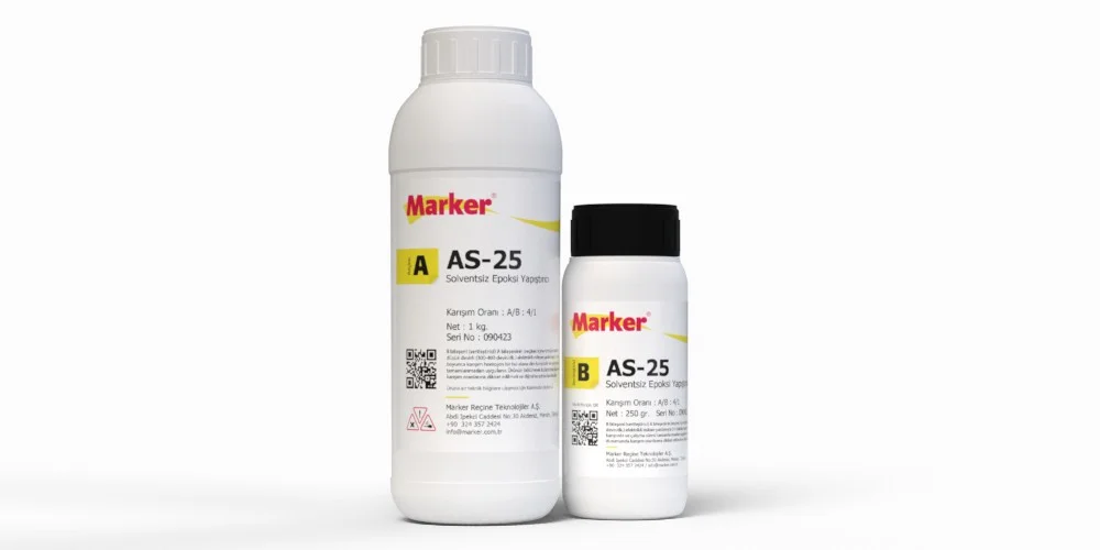 Marker AS-25 Solventsiz Epoksi Yapıştırıcı — Marker Reçine Teknolojileri A.Ş.