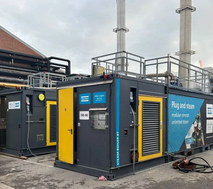 Industrial steam boiler rental — Atlas Copco Specialty Rental Türkiye