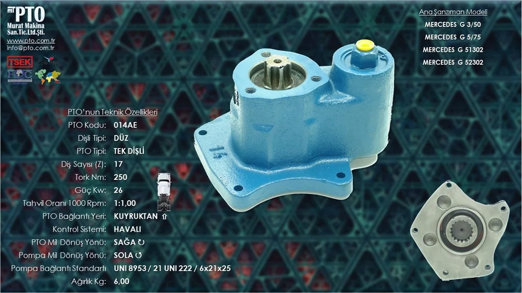 PTO Manufacturing — PTO Murat Makina