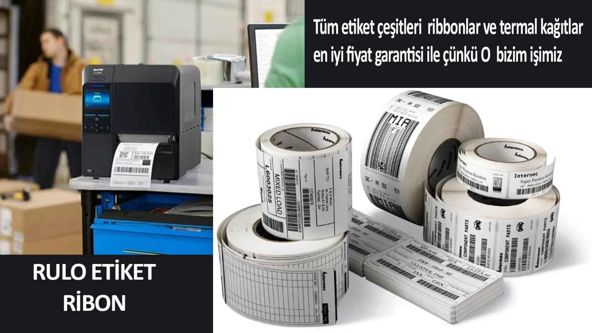 Wax, wax/resin and resin ribbons — Sistem Barkod Etiket