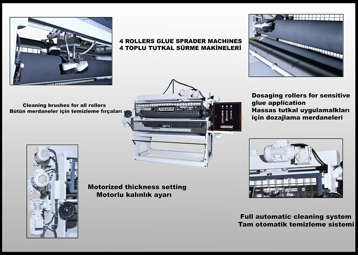 3-Roller Glue Spreading and Dosing Machine — Kocayusuf Ağaç Makinaları San. ve Tic. Ltd. Şti.