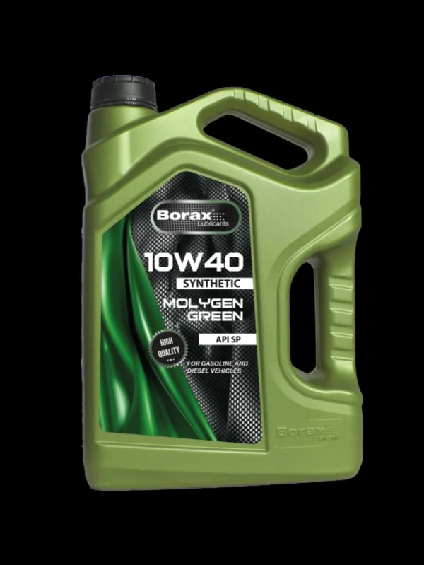 Borax 10W40 Molygen Green sentetik motor yağı — Petroenerji Kimya Petrol Ürünleri Pazarlama Depolama San. İç ve Dış Tic. A.Ş.