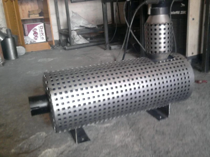 Flanged Industrial Exhaust Silencer — Kurtan İş Makinaları Eksoz İmalat ve Tamir
