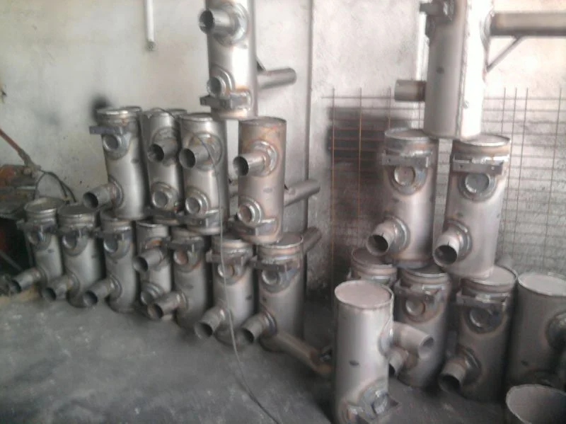 Welded Exhaust Fabrication at İvedik OSB — Kurtan İş Makinaları Eksoz İmalat ve Tamir
