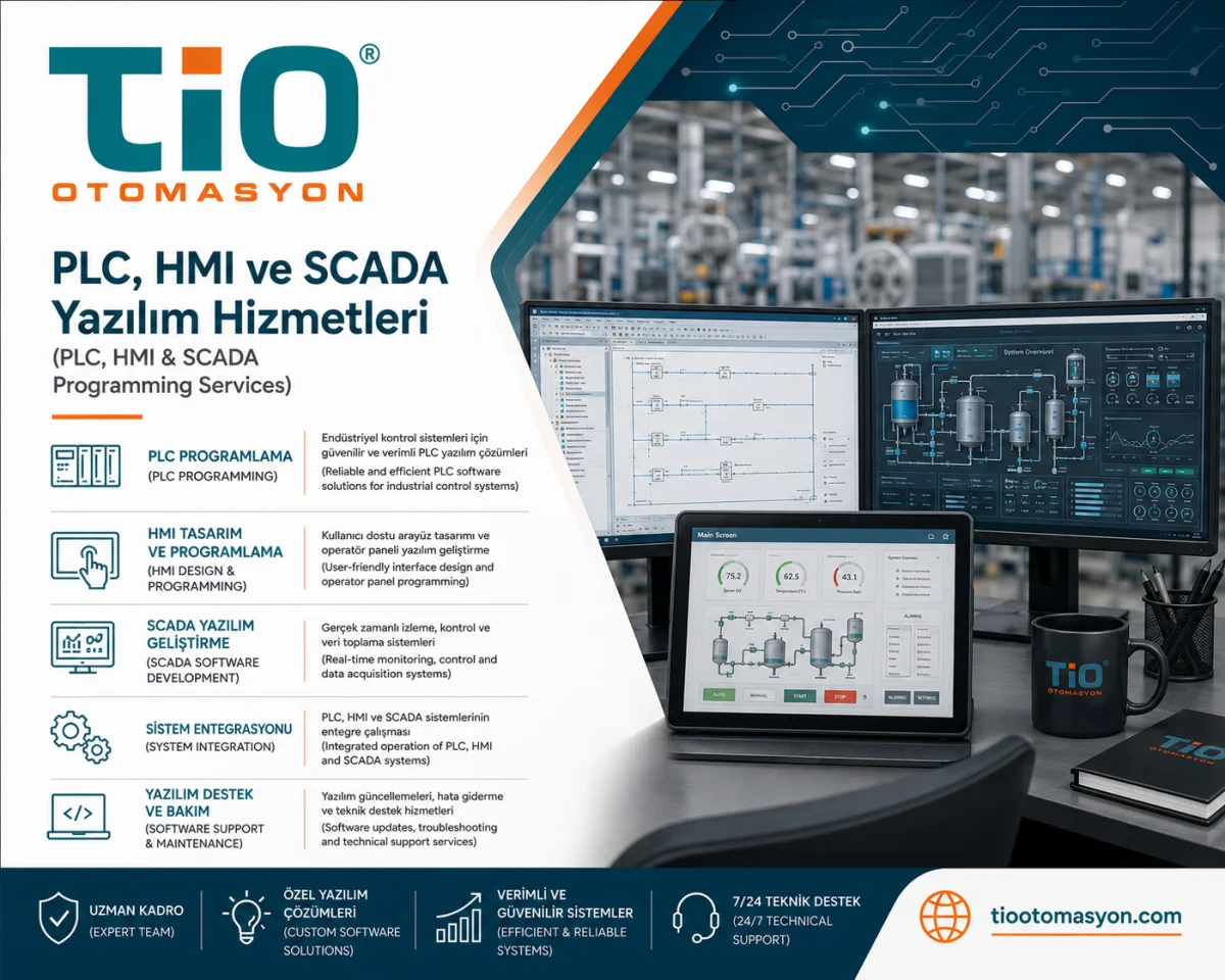 PLC, HMI & SCADA Programming Services — Tio Otomasyon Sanayi ve Ticaret Limited Şirketi