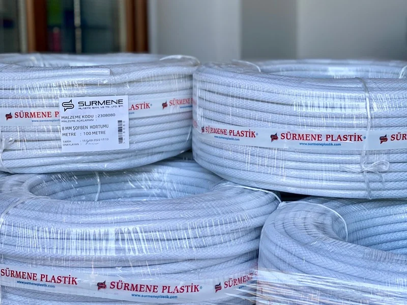 PE pipe manufacturing (20+ machines, 2200 m²) — Sürmene Plastik