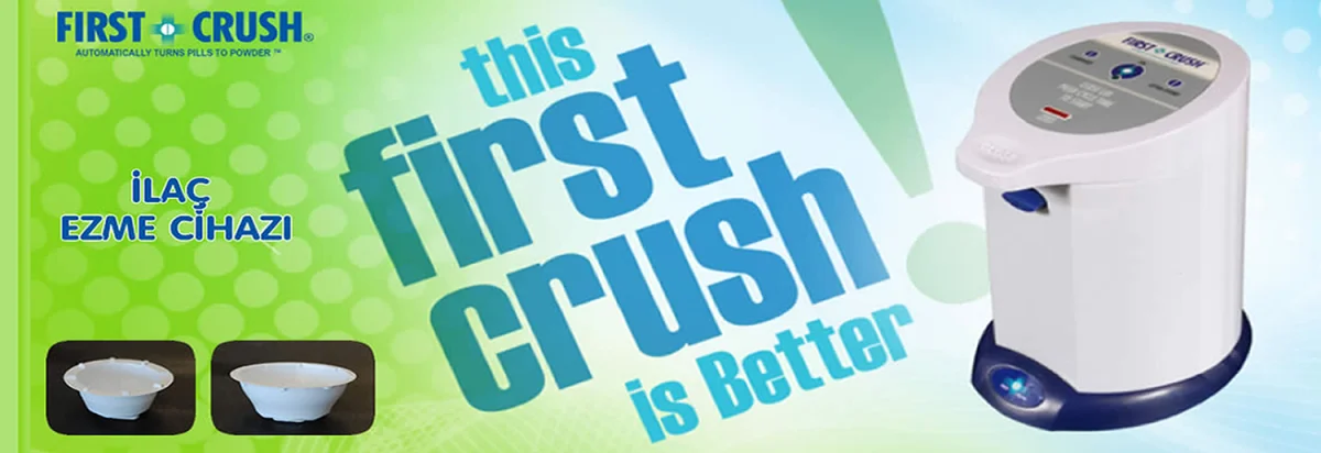 First Crush Electric Rechargeable Pill Crusher — İntegra Medikal Ltd. Şti.