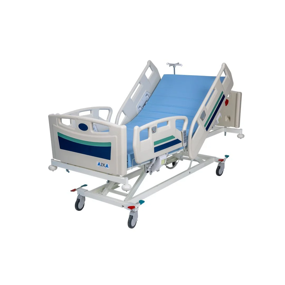 AZKA 4001 4 Motorlu ABS Korkuluklu Hospital Bed — İntegra Medikal Ltd. Şti.