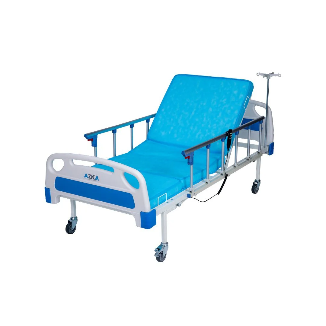 AZKA DE03 Dual Motorlu Alümi̇nyum Korkuluklu Ekonomi̇k Hospital Bed — İntegra Medikal Ltd. Şti.