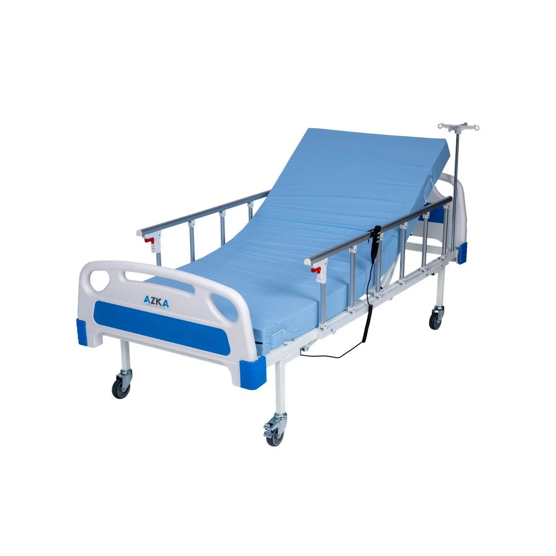 AZKA DE04 Dual Motorlu Alümi̇nyum Korkuluklu Ekonomi̇k Hospital Bed — İntegra Medikal Ltd. Şti.