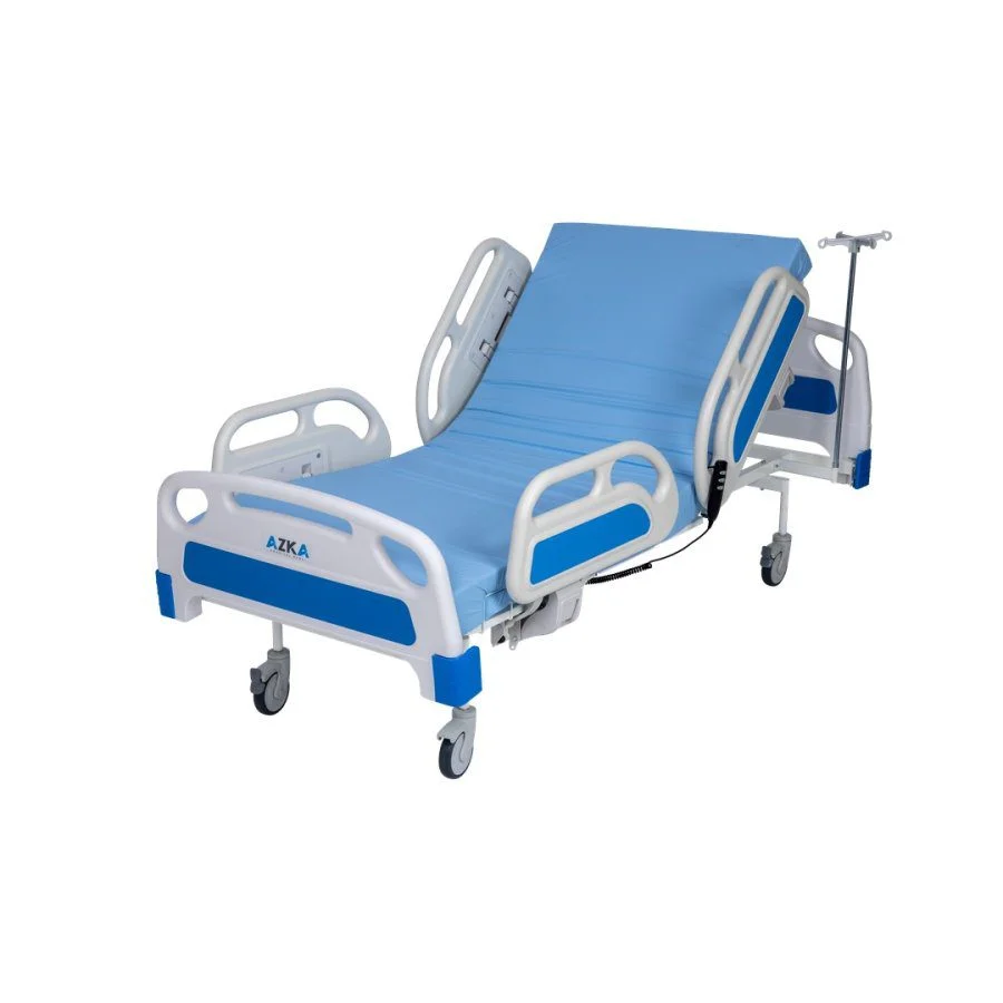 AZKA DFA1 Dual Motorlu ABS Korkuluklu Ekonomi̇k Hospital Bed — İntegra Medikal Ltd. Şti.