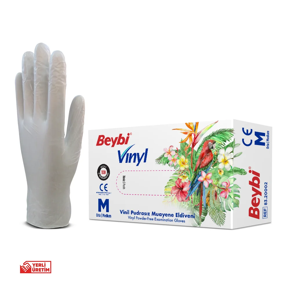 Powder-Free Vinyl Examination Glove — Beybi Plastik