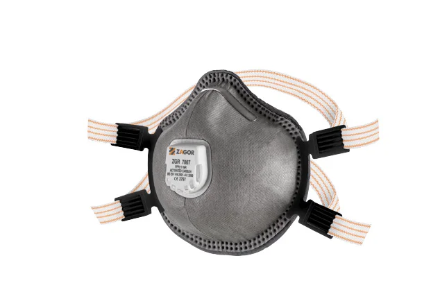 ZGR 7007 FFP2 NR D Aktif Karbonlu Maske — Zagor İş Güvenliği Ekipmanları San. Tic. Ltd. Şti.