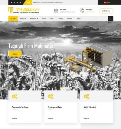 Özel Üretim Projeleri — Taşmak Fırın Makinaları / Taşmak Makina