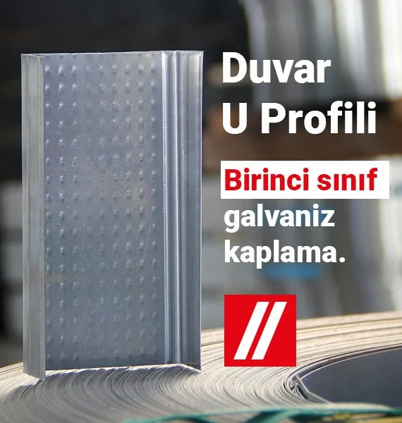 Tavan U/C Profil — Sarıbaş Metal / Sarıbaş Profil