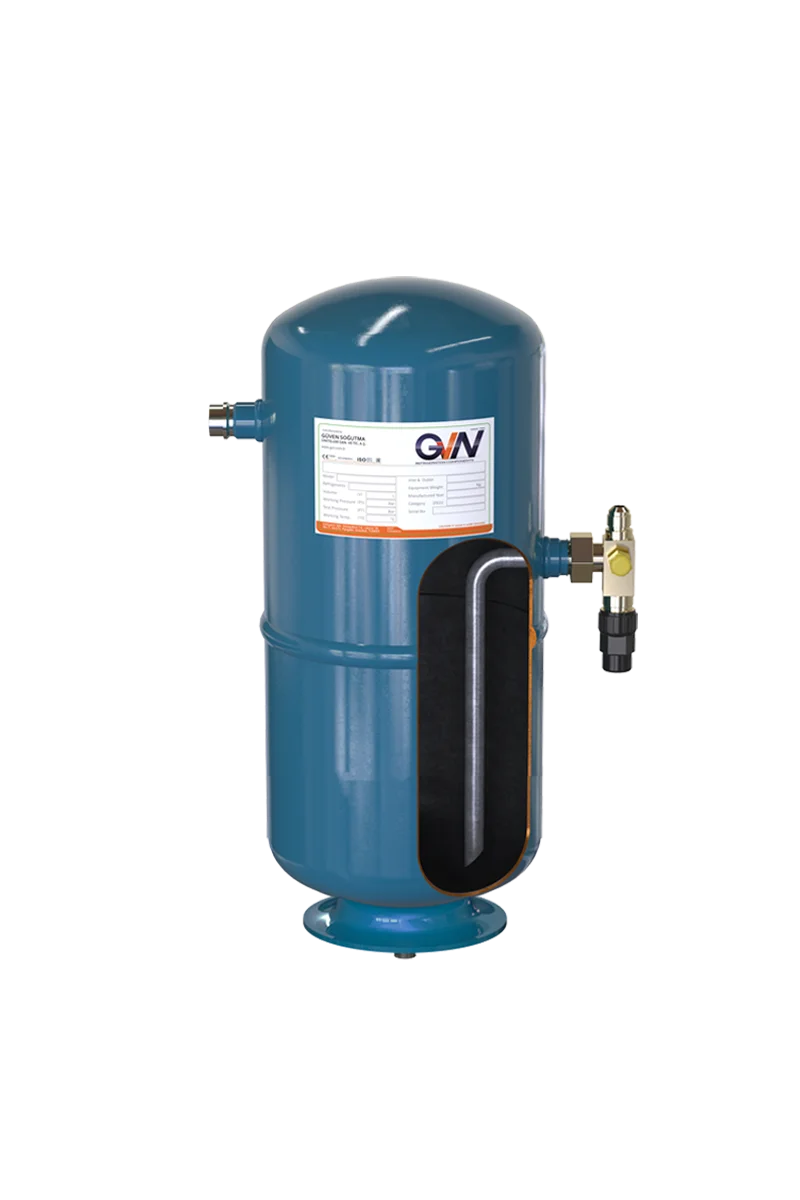 Vertical Liquid Receivers — Güven Soğutma Üniteleri San. ve Tic. A.Ş.