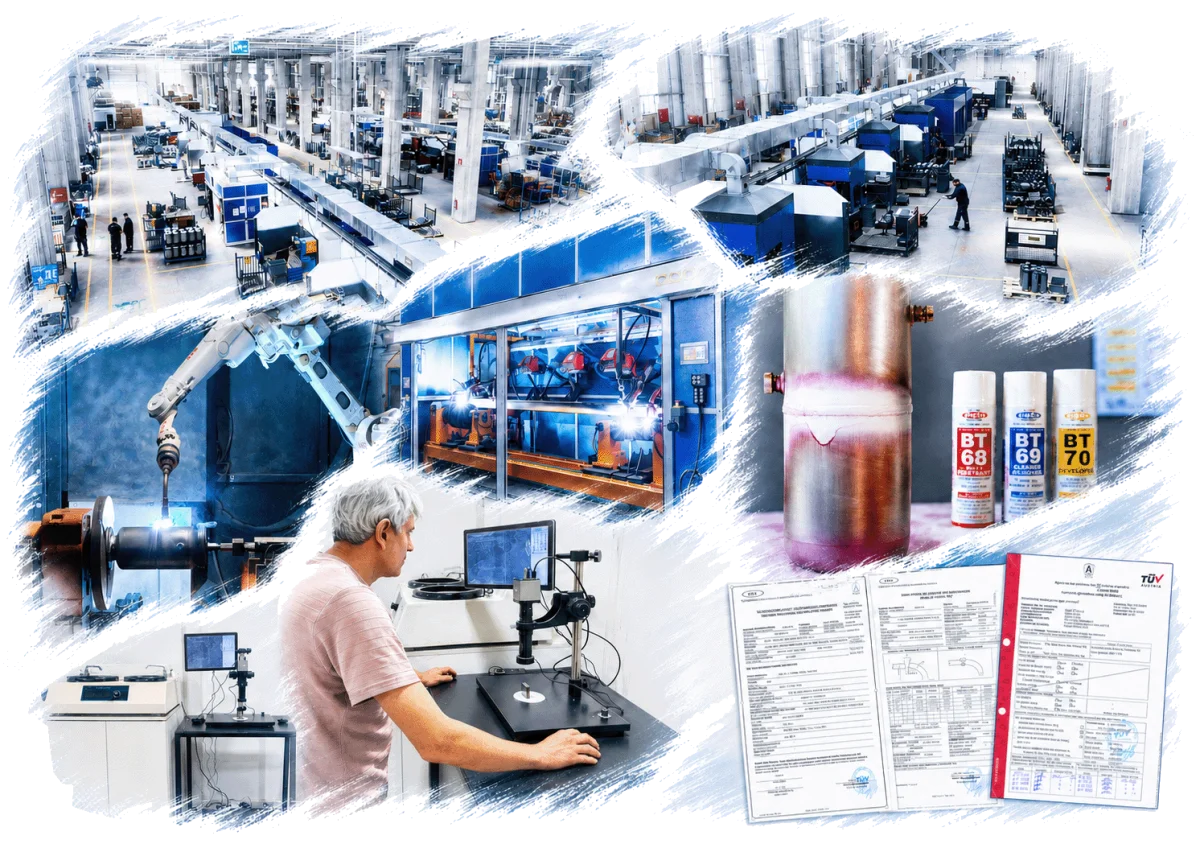 Welded Pressure Equipment Fabrication — Güven Soğutma Üniteleri San. ve Tic. A.Ş.