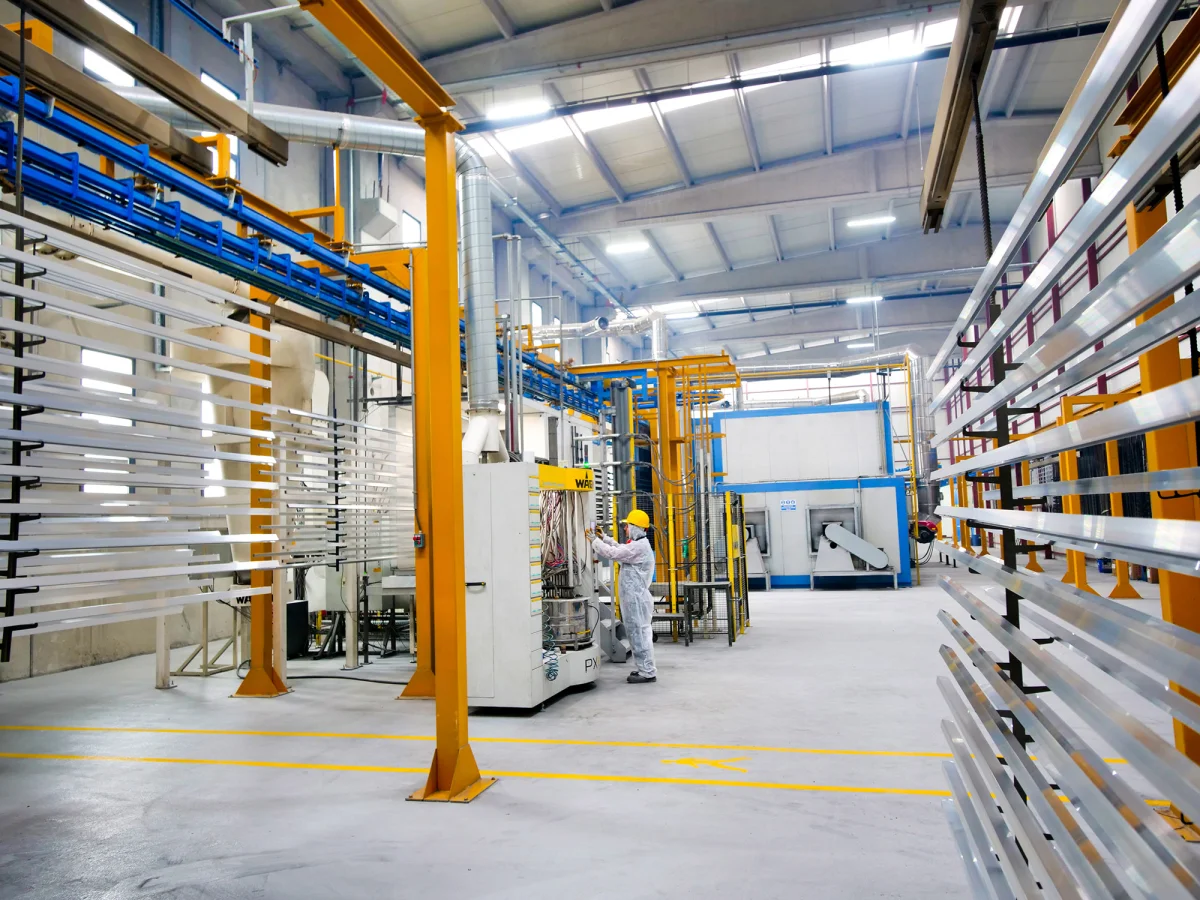 Aluminium Profile Powder Coating — Mesan Metal Alüminyum San. ve Tic. A.Ş.