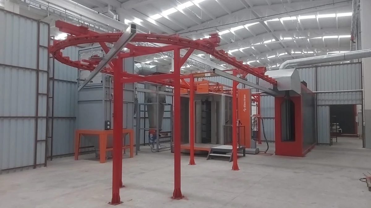 Aluminium Profile Electrostatic Powder Coating — Solid Group Metal Sanayi A.Ş.