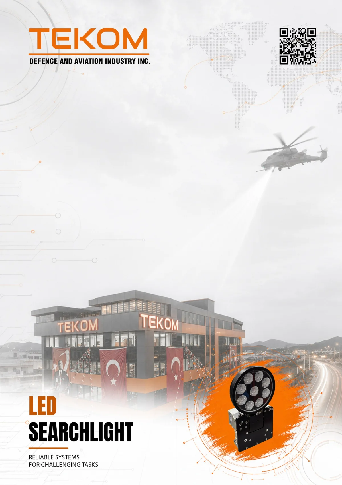 LED Arama Projektörü — Tekom Savunma ve Havacılık Sanayi A.Ş.
