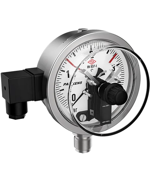 MK 100 Electrical Contact Pressure Gauge — Pakkens A.Ş.