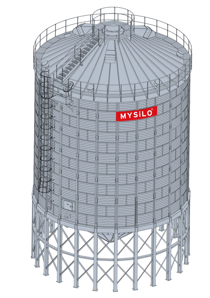 Commercial Hopper Bottom Silo (CH Model) — Mysilo Tahıl Depolama Sistemleri San. A.Ş.