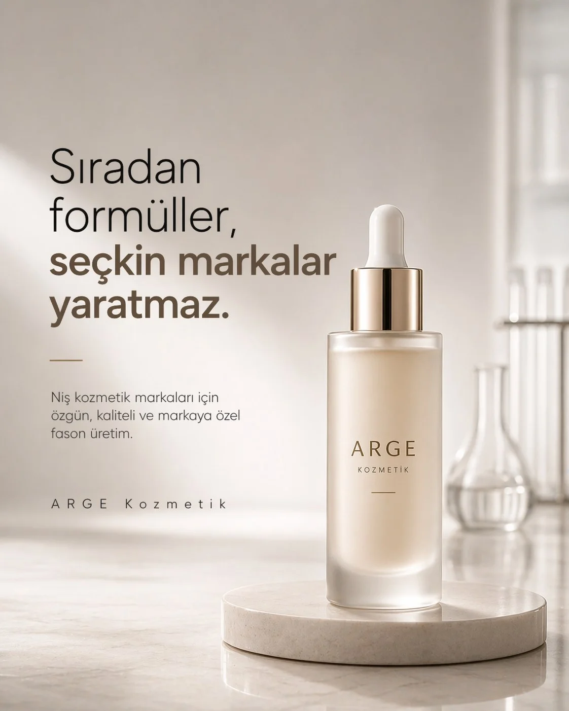 Ar-Ge ve Formülasyon Geliştirme — Arge Kozmetik İmalat İthalat İhracat Pazarlama Ticaret Sanayi Ltd. Şti.