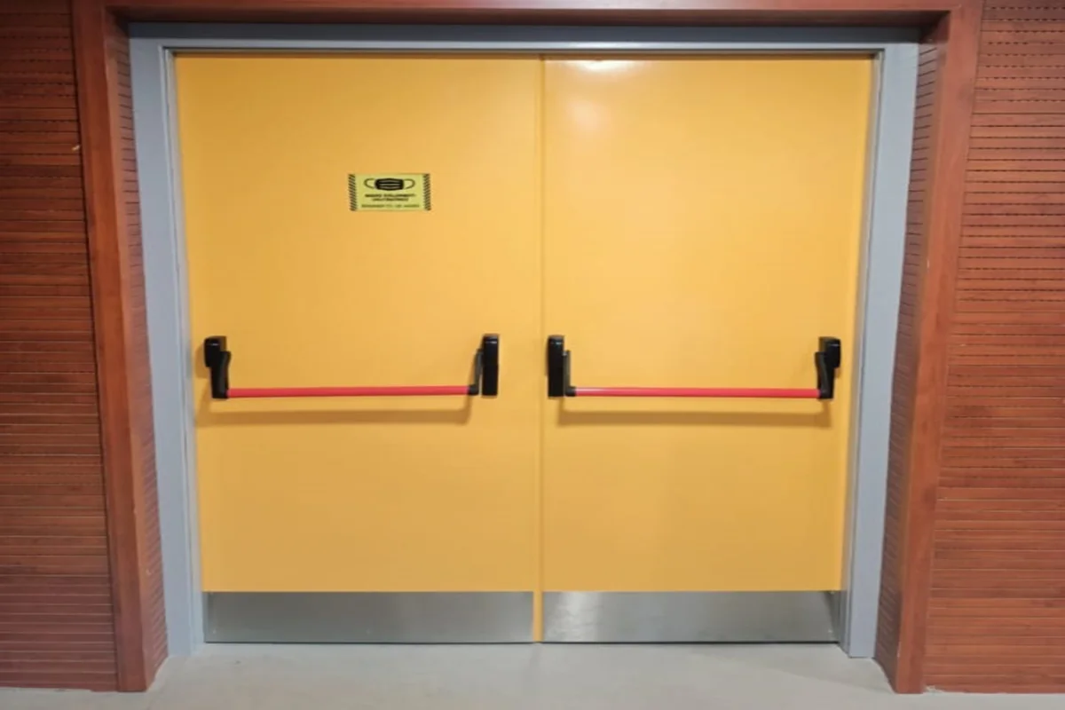 Double-Leaf Fire Door — Özçelik Yangın Kapısı