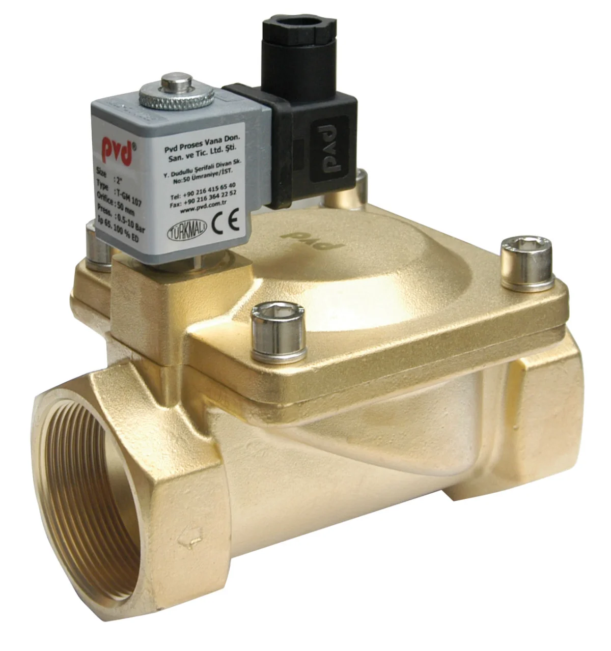 Solenoid Valfler — PVD Proses Vana Donanım Sanayi ve Ticaret Ltd. Şti.